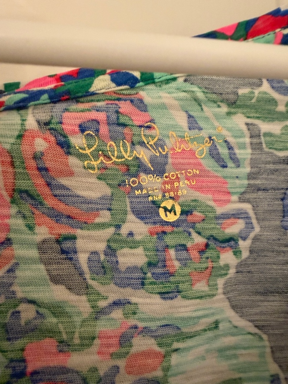 Lilly Pulitzer- Vibrant Floral V-Neck Women's Top - Multi - Picture 2 of 3